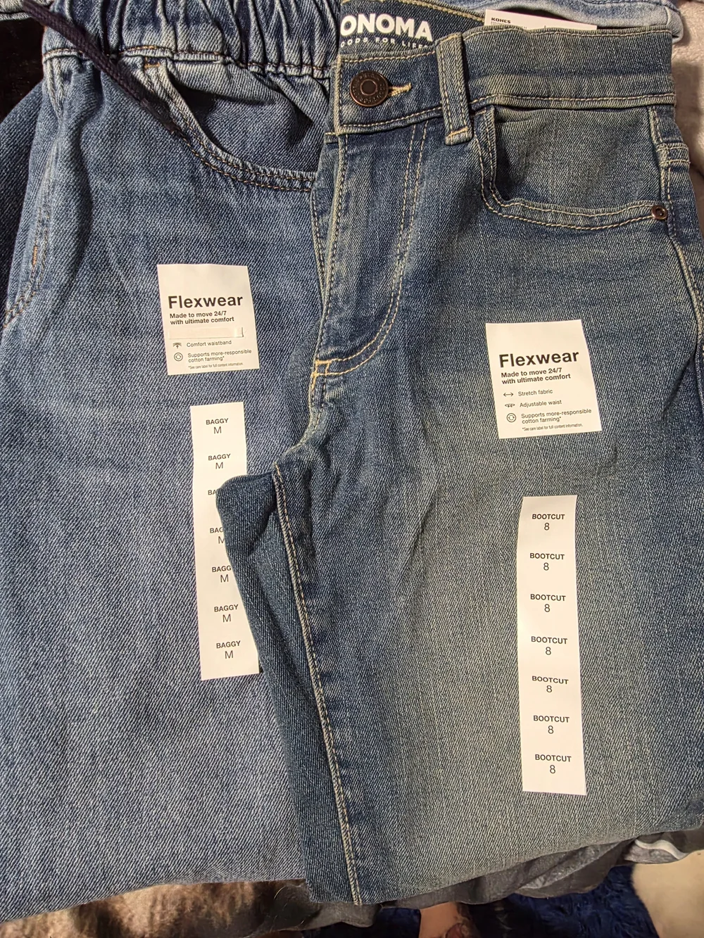Sonoma Light Blue Kids Bootcut Jeans